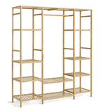 Habitat Cullen Triple Bamboo Open Wardrobe - Natural