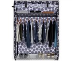 Sicilia Heavy Duty Storage Wardrobe - Black & White