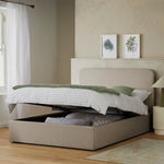 Chadwell Kingsize End Lift Ottoman Bed - Taupe | Relaxed Modern Sleep Solution