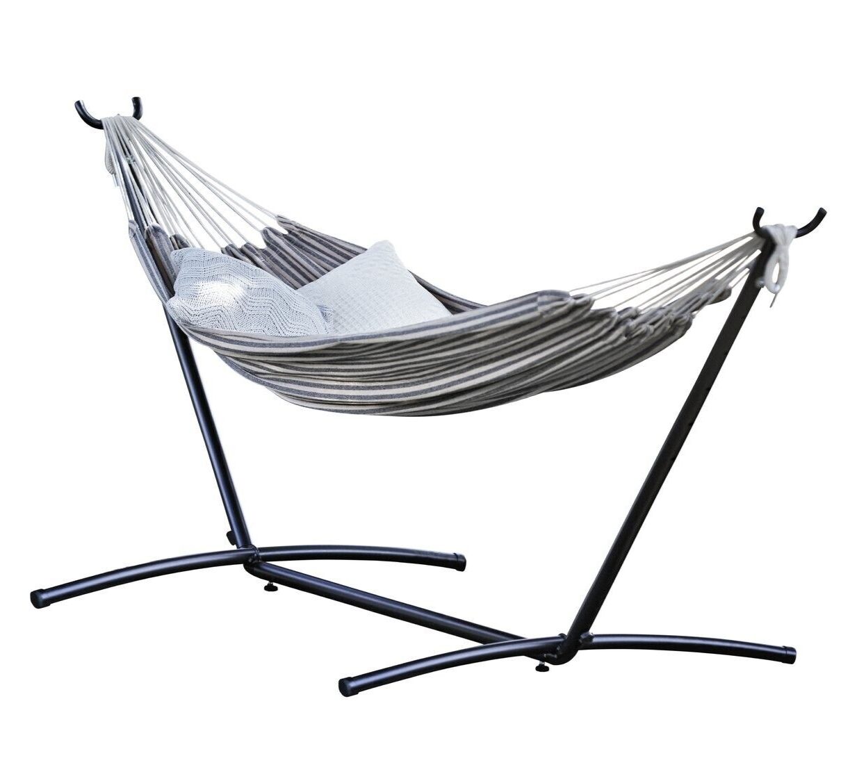 Habitat Hammock with Metal Stand - White & Grey