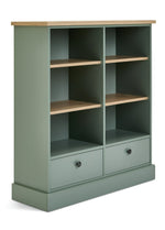 Home Winchester 2 Drawer Shelving Unit - Green | Organized Display Solution