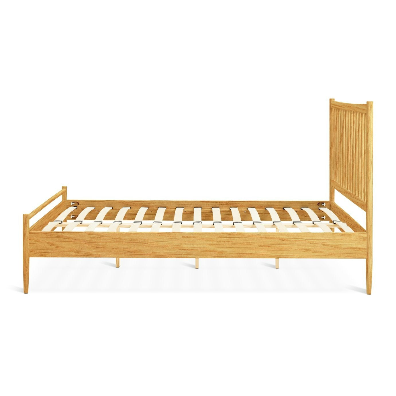 Chiltern Spindle Kingsize Wooden Bed Frame - Oak | Contemporary Interior Design