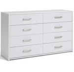 Oslo 8 Drawer Chest - White (B Grade)
