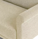 Home Evie Fabric 2 Seater Sofa Natural | Modern Living Room Seating Furniture
