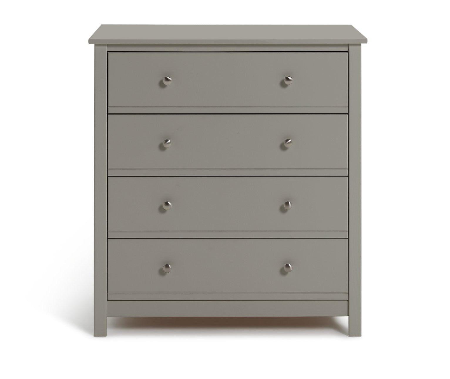 Brooklyn 4 Chest of Drawers - Grey | Organized Clothing Space