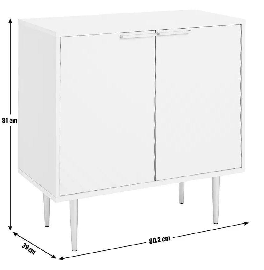 Oti 2 Door Sideboard - Champagne (B Grade)