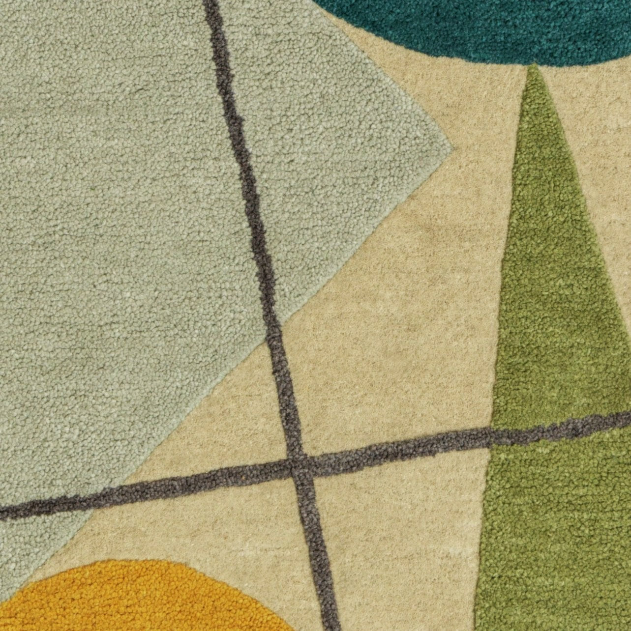Forma Geometric Wool Flatweave Rug - 170x120cm