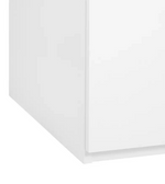 Home Brisbane 2 Door 3 Drawer Mirror Wardrobe - White ( B Grade )