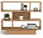 Home Cubes Short Shallow Shelving Unit - Oak Effect
