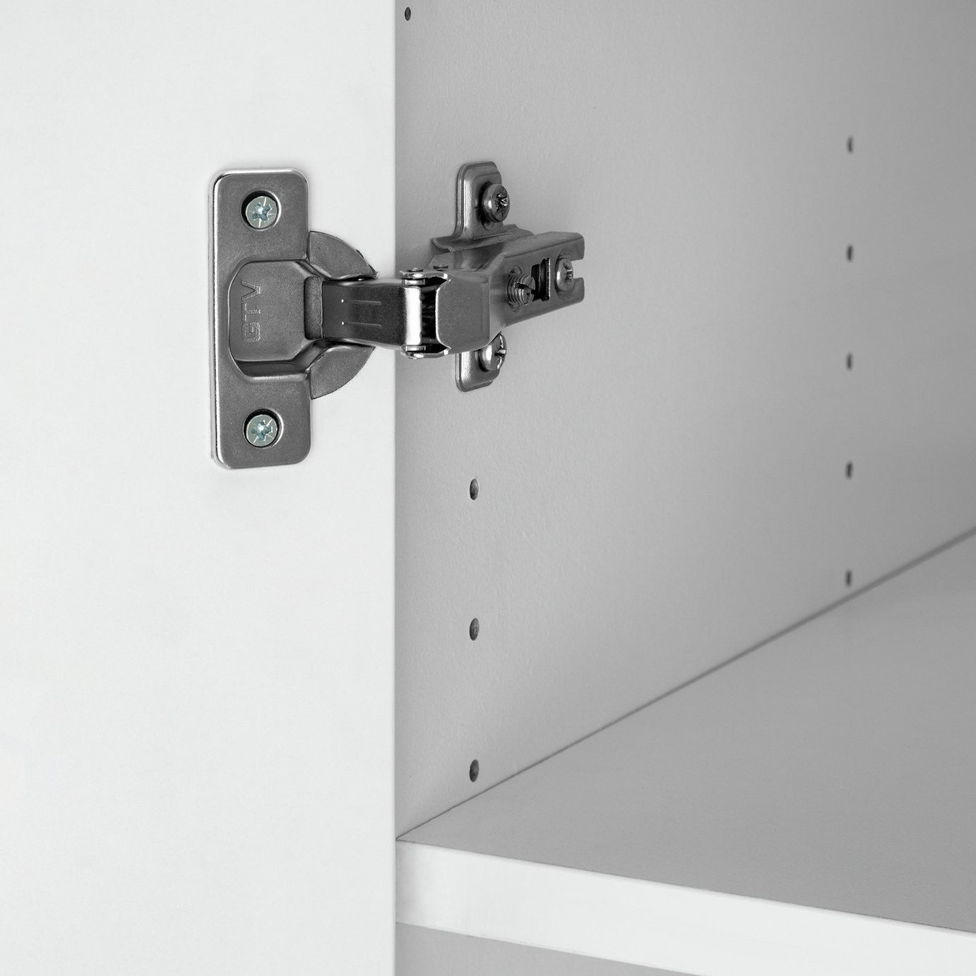 Munich Panelled Corner 1 Door Wardrobe - White ( B GRADE)