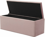 Habitat Pandora Velvet Ottoman - Pink