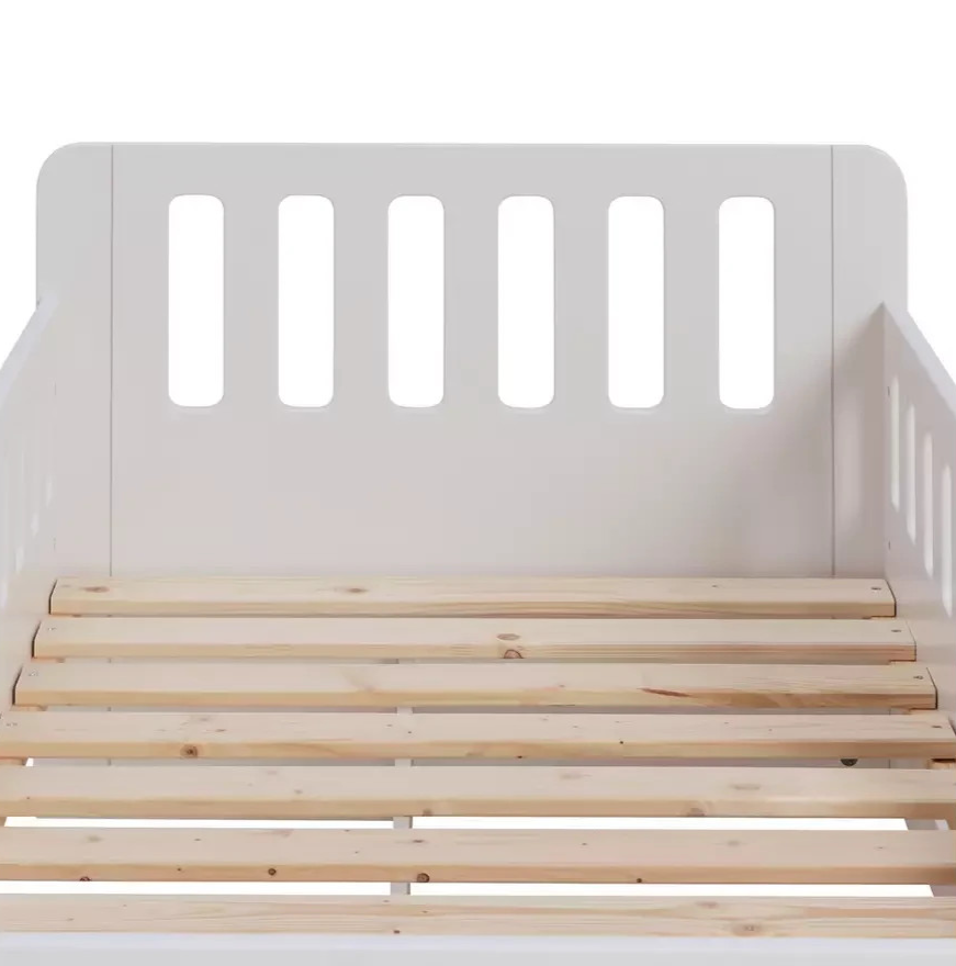 Home Ronnie Toddler Single Storage Bed Frame White | Kids Bedroom Furniture Beds