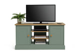 Home Winchester 2 Door TV Unit - Green | Contemporary Media Furniture