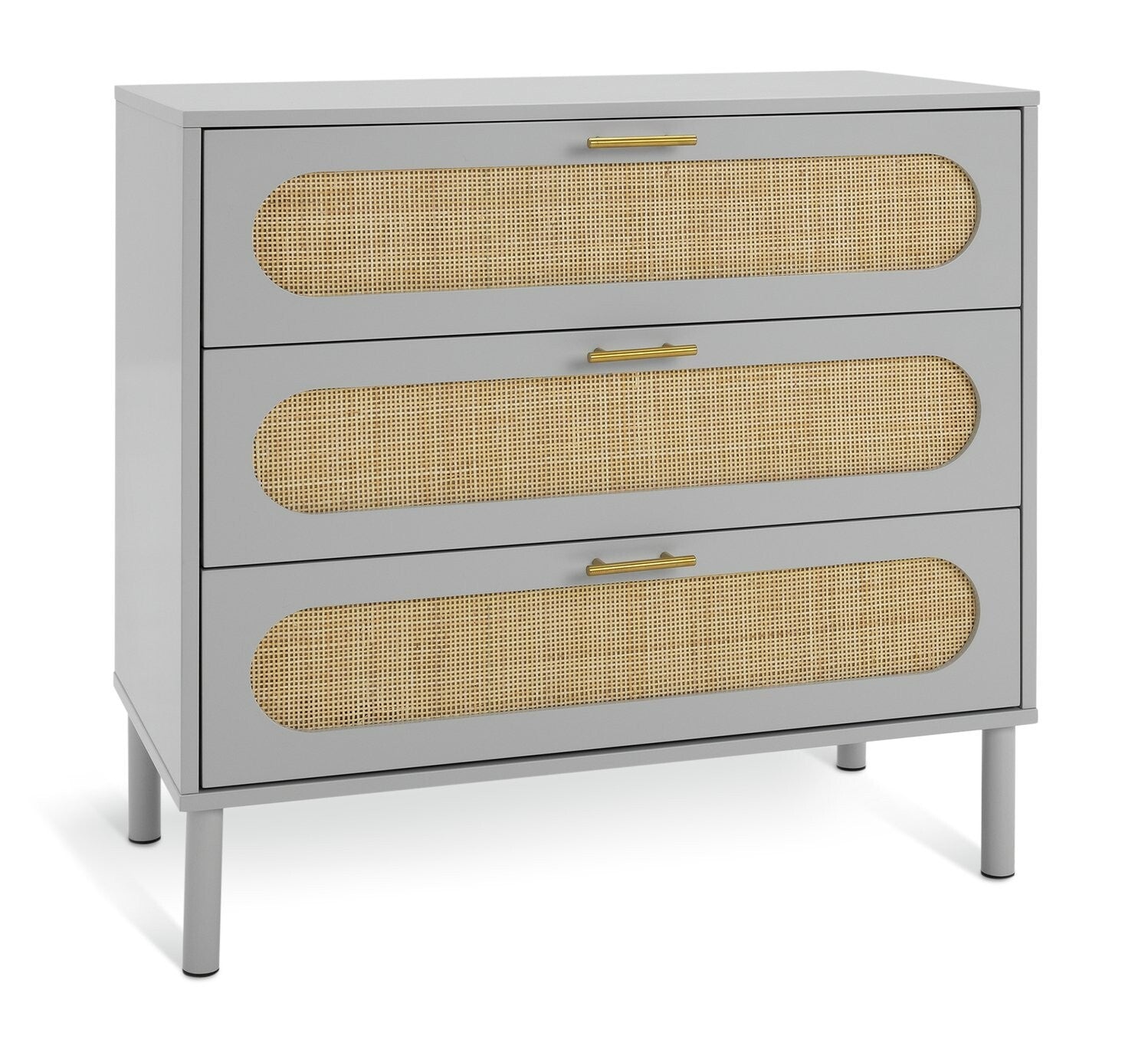 Monica 3 Drawer Chest - Grey