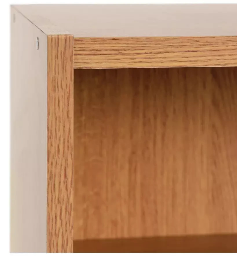 Maine 2 Drawer Bookcase - Oak Effect