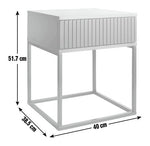 Digby 1 Drawer Bedside Table - Anthracite