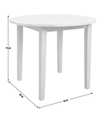 Chicago Solid Wood 2-4 Seater Dining Table - Grey