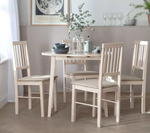 Pair of Kendal Oak Dining Chairs - White Ash