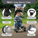 TP Toys 4 in 1 Trike - Grey Storm ( B Grade 29705 )