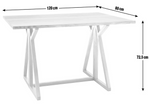 Heath Oak 4 Seater Folding Table Natural | Space Saving Dining Table Furniture