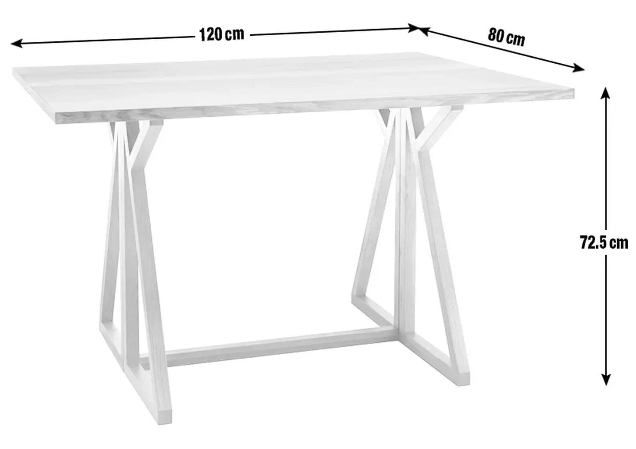 Heath Oak 4 Seater Folding Table Natural | Space Saving Dining Table Furniture