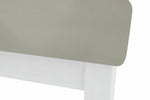 Home Solid Wood Extending Dining Table & 2 White Chairs | Modern Kitchen Set
