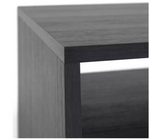 Home Squares 1 Drawer TV Unit - Black | Black TV Stand Cabinet Oak Effect Media