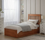 Aspley Single Wooden End Lift Ottoman - Oak Stain | Modern Bedroom Upgrade