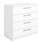 Home Brisbane 4 Drawer Chest White (B Grade)