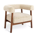Elio Fabric Armchair Leopard Print | Accent Living Room Chair