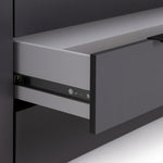 Hallingford 4 Door 3 Drawer Wardrobe - Anthracite | Modern Bedroom Storage