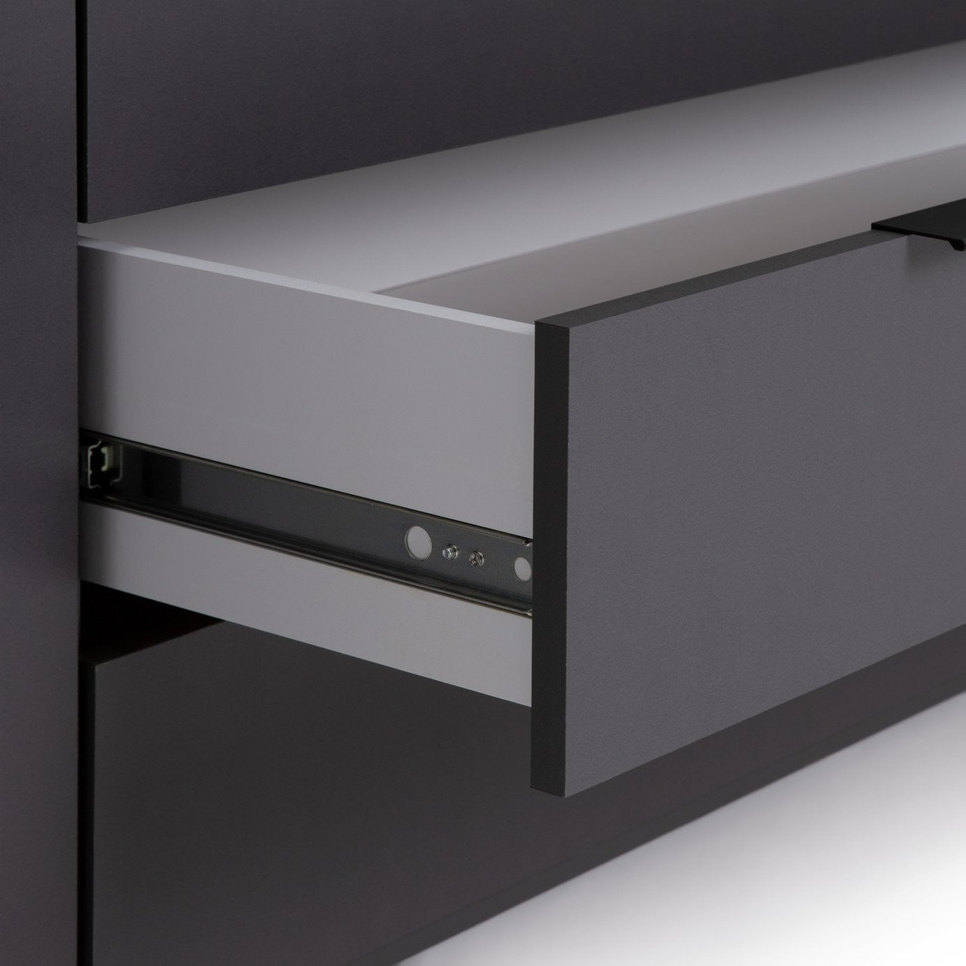 Hallingford 4 Door 3 Drawer Wardrobe - Anthracite | Modern Bedroom Storage
