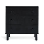 Akio 3 Drawer Chest - Black | Black drawer cabinet