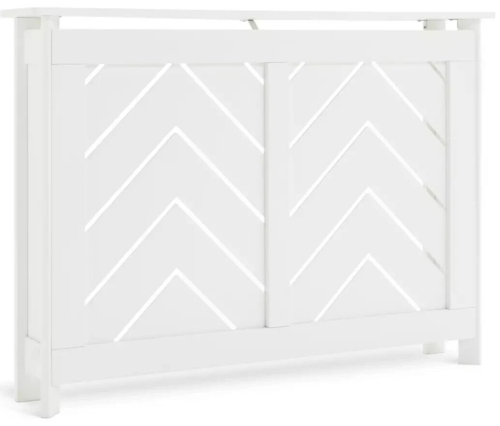 Chevron Small Radiator Cover - White ( B Grade )