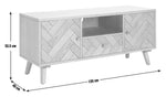 Afram 2 Door 1 Drawer TV Unit - Oak ( B Grade )