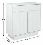 Habitat Cubes 2 Door 1 Drw Small Sideboard - White | White Cabinet Storage Unit
