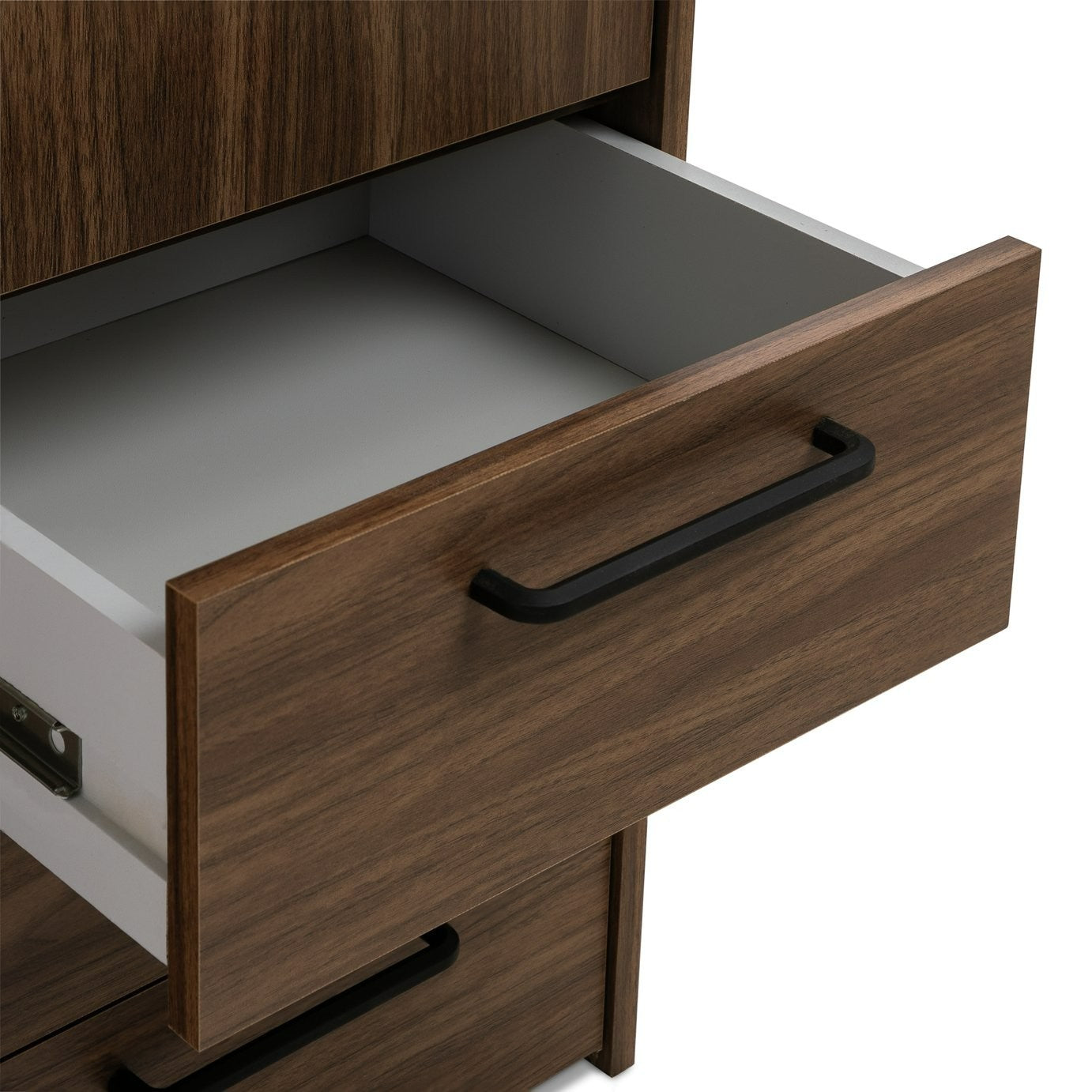 Oldham 2 Door 3 Drawer Wardrobe - Walnut | Simple and smart storage solution