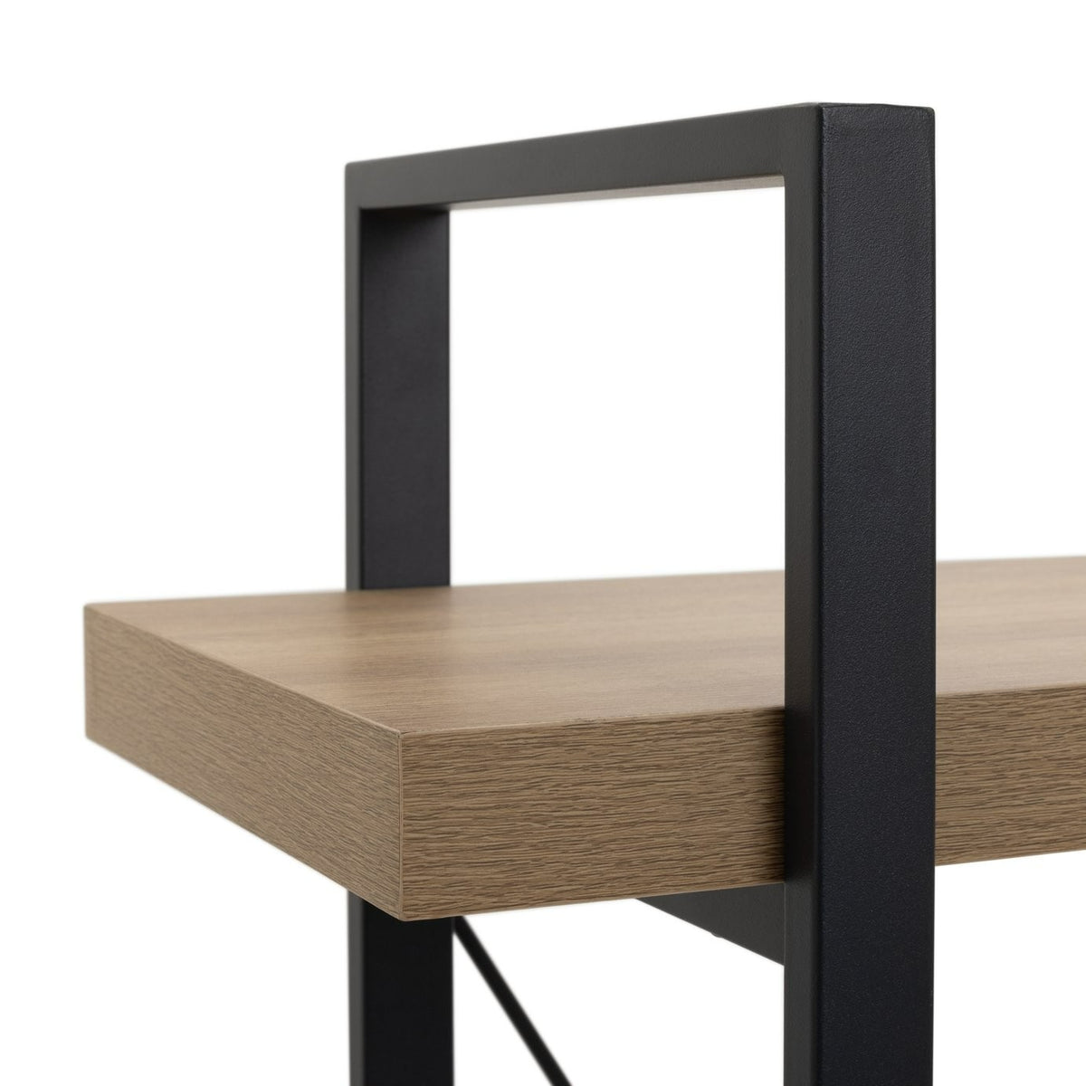 Loft Living Tall Steel Bookcase - Oak | Industrial Interior Style