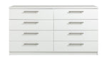 Home Brisbane 8 Drawer Chest - White ( B Grade  56428 )