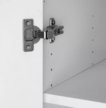 Munich Corner 1 Door Wardrobe - White (B GRADE 1110.)