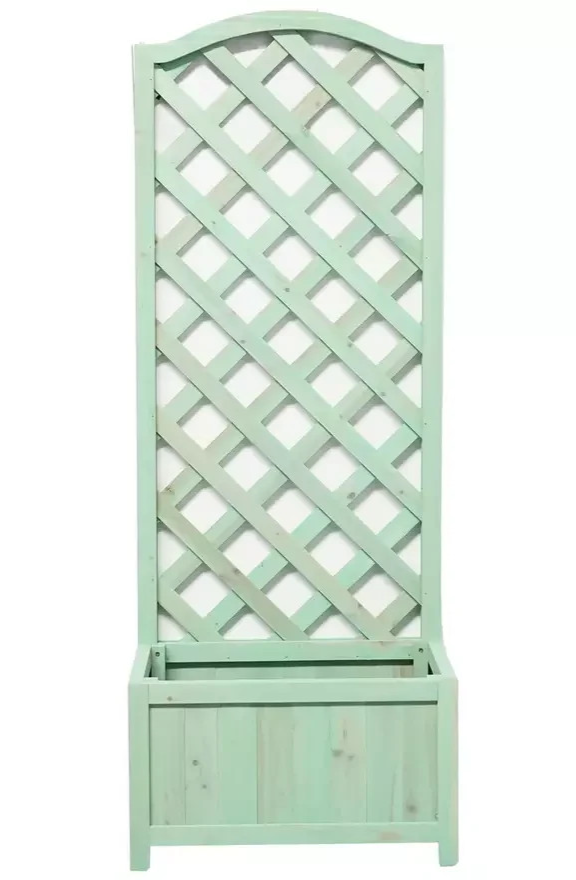 Original And Home Straight Lattice Planter Green | Outdoor Garden Plant Pot Trel