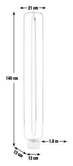 Habitat Sio LED Column Floor Lamp - Chrome