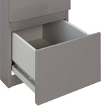 Habitat Jenson 6 Drawer Dressing Table Desk - Grey Gloss ( B Grade 53849 -53854)