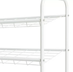 Home Jorn 6 Tier Shoe Rack White | Space Saving Storage Organizer for Entryway