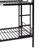 Mason Single Bunk Bed For Kids / Adults / Teenager -Black 2 Memory Foam Mattress