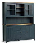 Bournemouth 4 Door 3 Drawer Sideboard Dresser Blue | Storage Cabinet Furniture