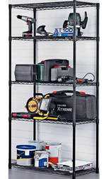 5 Tier Steel Heavy Duty Garage Shelving Unit | Storage Rack Organiser Tool Shelf