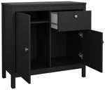 Tvilum Madrid 2 Door 1 Drawer Sideboard - Black