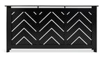 Habitat Chevron Large Radiator Cover - Black