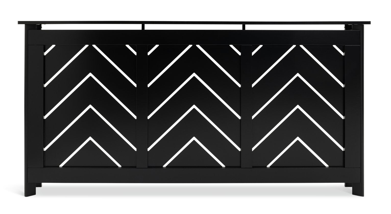 Habitat Chevron Large Radiator Cover - Black